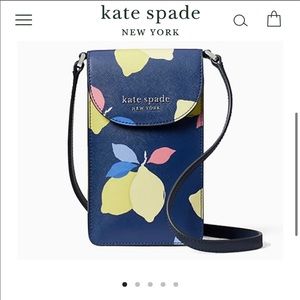 Kate Spade-cameron lemon zest phone crossbody